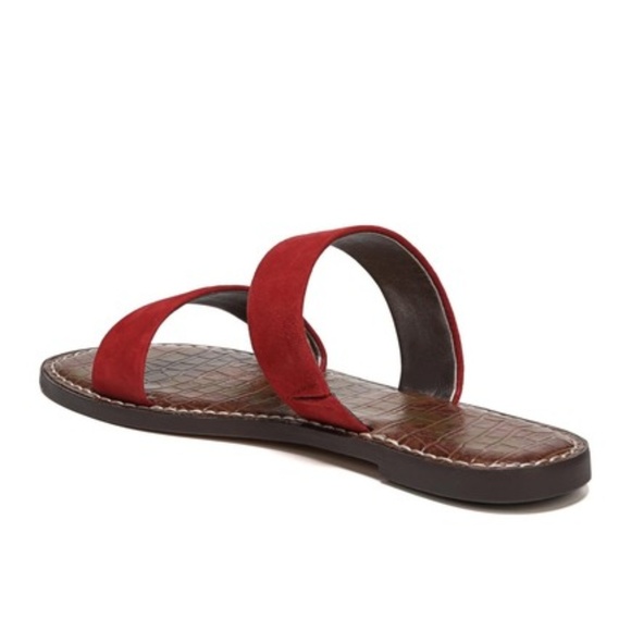 NEW Sam Edelman Gala Slide Sandal Red - Picture 2 of 7
